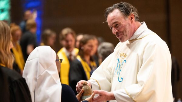 Dave Gunnarson at St. Scholastica's Commencement Mass