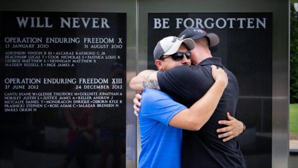 Jon Whaley and his best friend reflect on lost friends at Fort Benning in Georgia