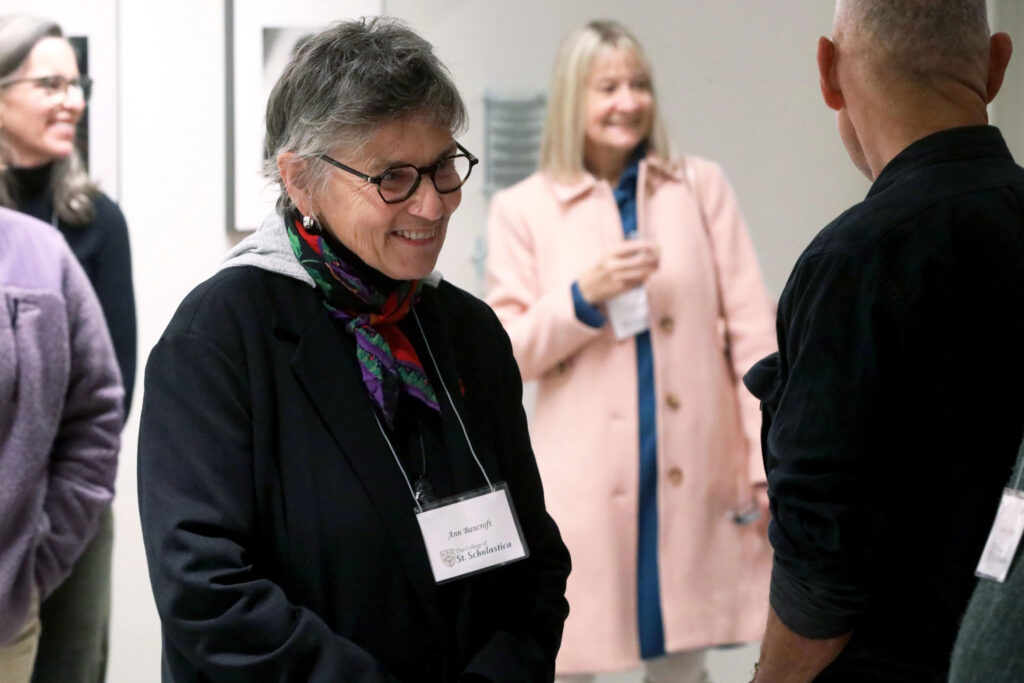 Ann Bancroft attends the AIM Exhibit for her father's photography.