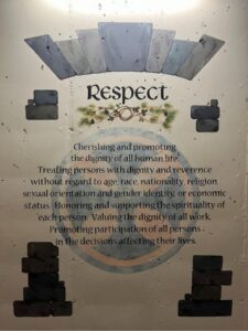 Mural of the value of Respect.